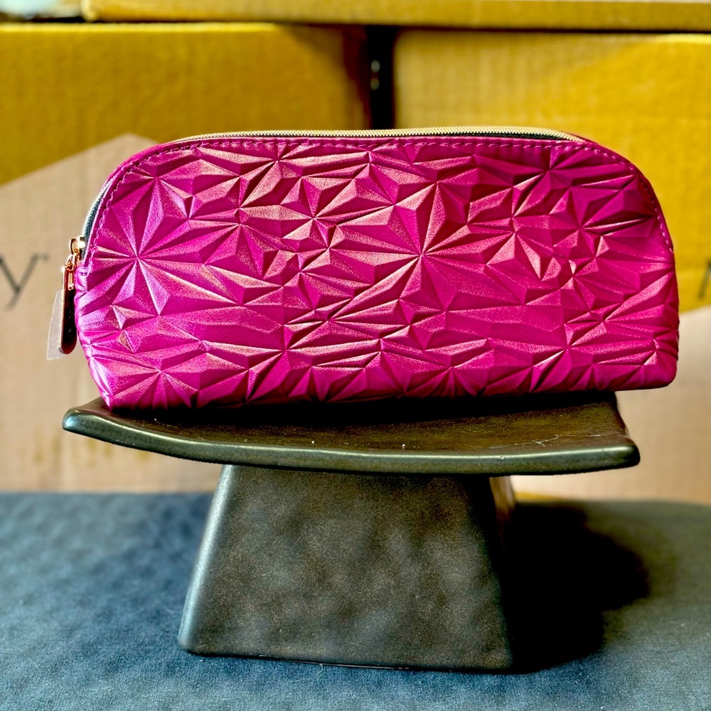 Jewel colored cosmetic bag!